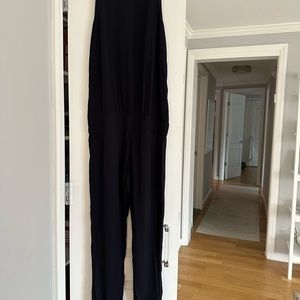 Monrow pants jumpsuit Black size xs with zipper front